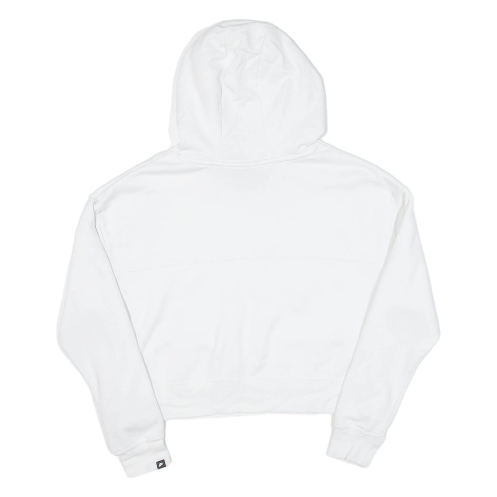 NIKE Cropped Womens White Hoodie XS