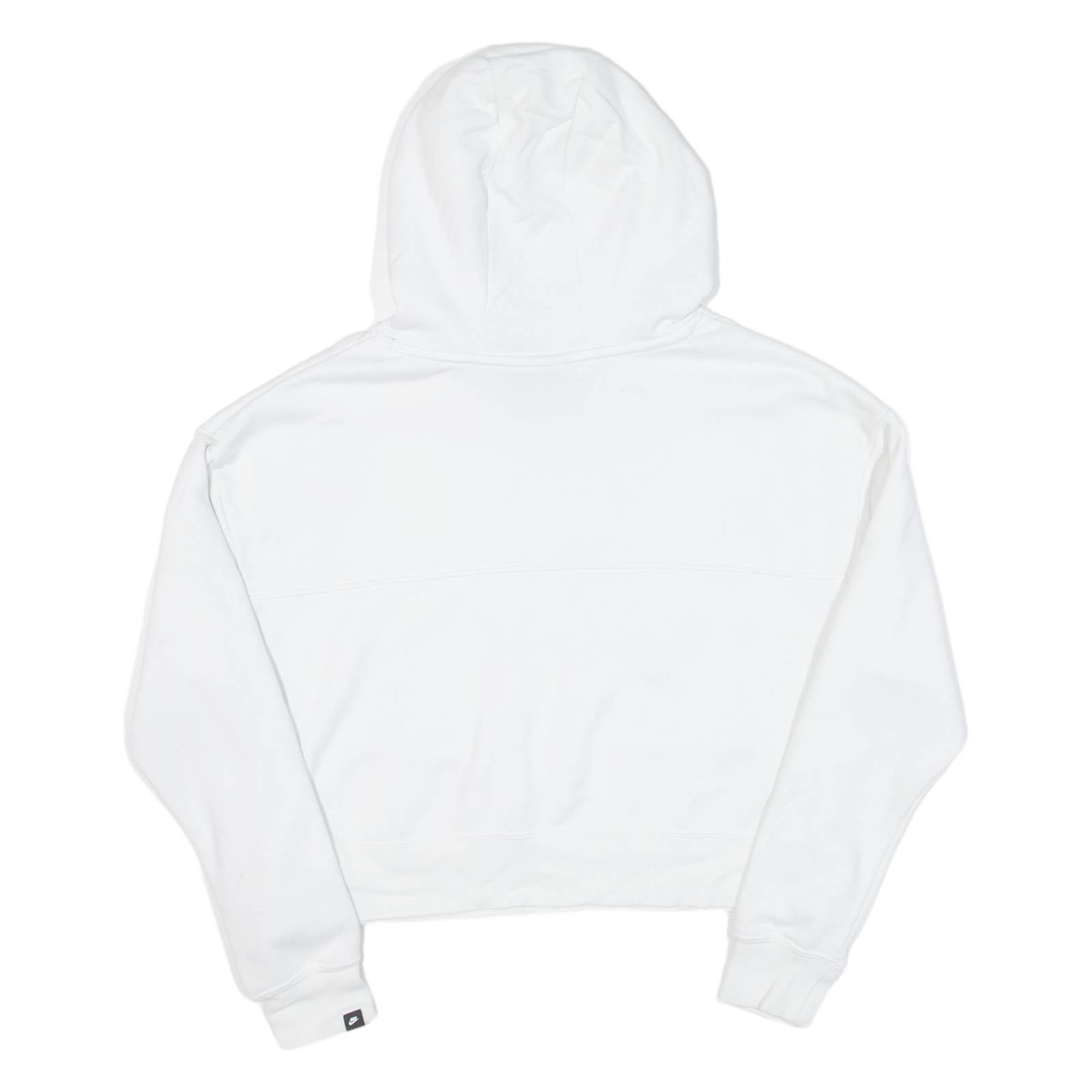 NIKE Cropped Womens White Hoodie XS