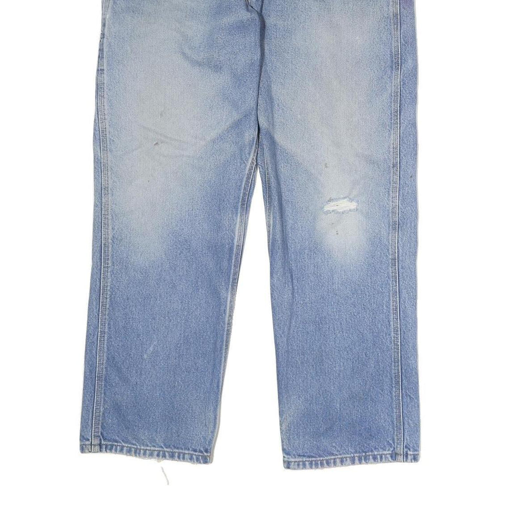 CARHARTT Mens Jeans Blue Relaxed Straight Denim Light W38 L30 Workwear