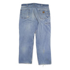 CARHARTT Mens Jeans Blue Relaxed Straight Denim Light W38 L30 Workwear