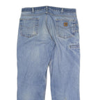 CARHARTT Mens Jeans Blue Relaxed Straight Denim Light W38 L30 Workwear