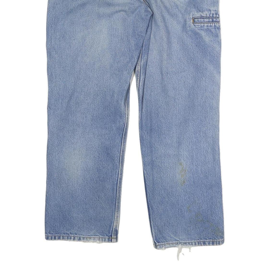 CARHARTT Mens Jeans Blue Relaxed Straight Denim Light W38 L30 Workwear