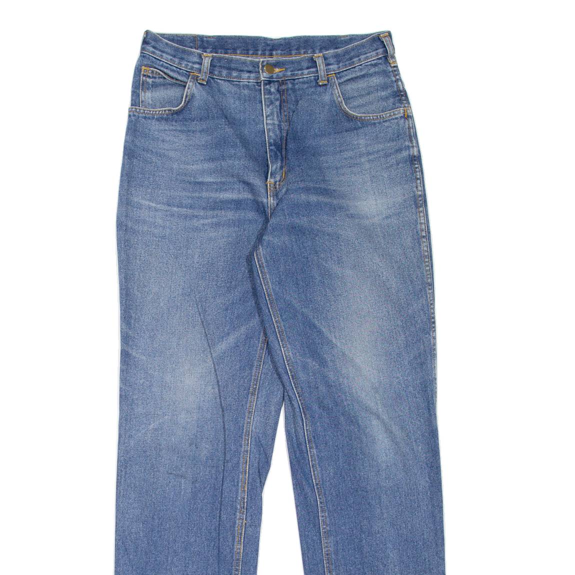 WERDIN Blue Classics Mens Jeans Blue Straight 90s Stone Wash W31 L34