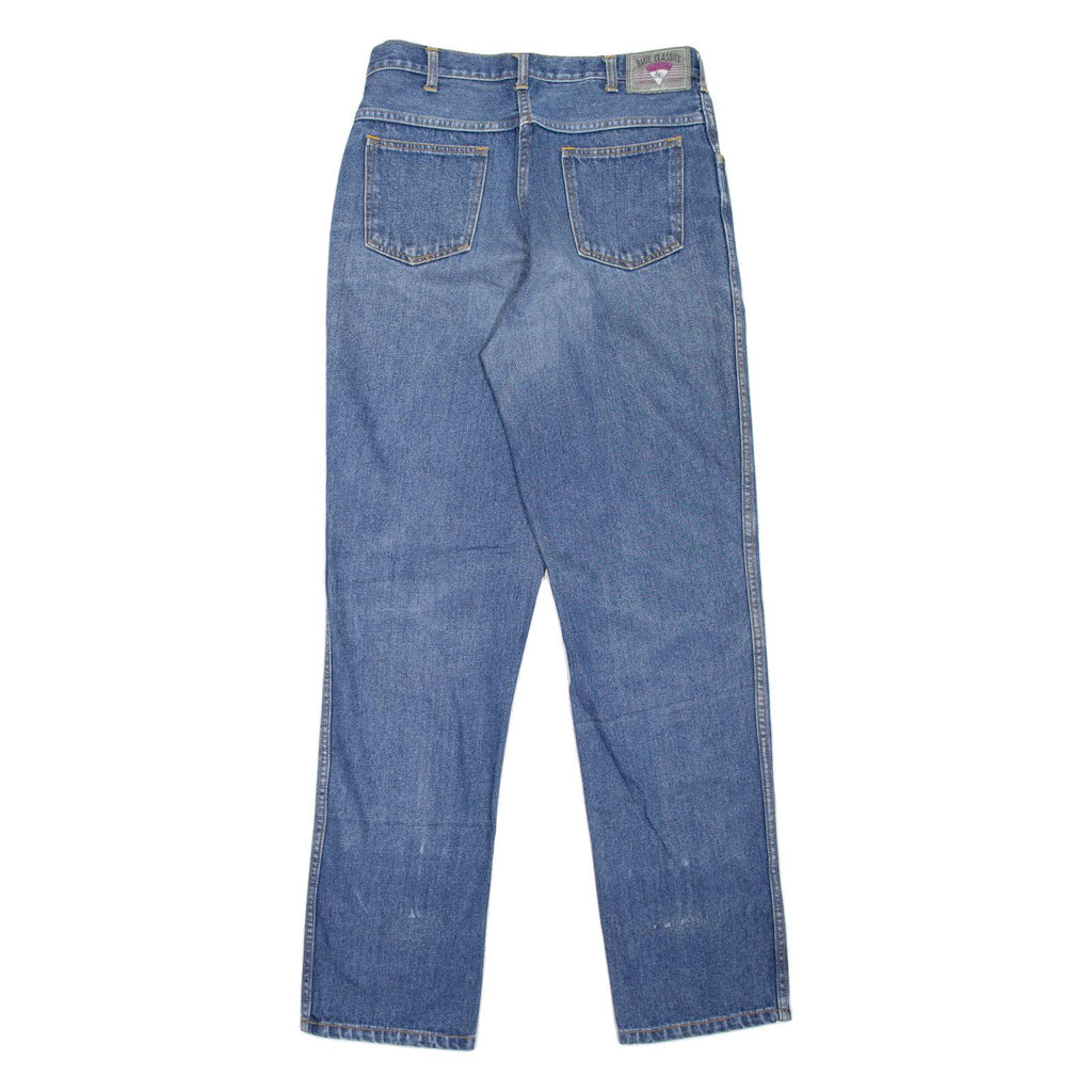 WERDIN Blue Classics Mens Jeans Blue Straight 90s Stone Wash W31 L34