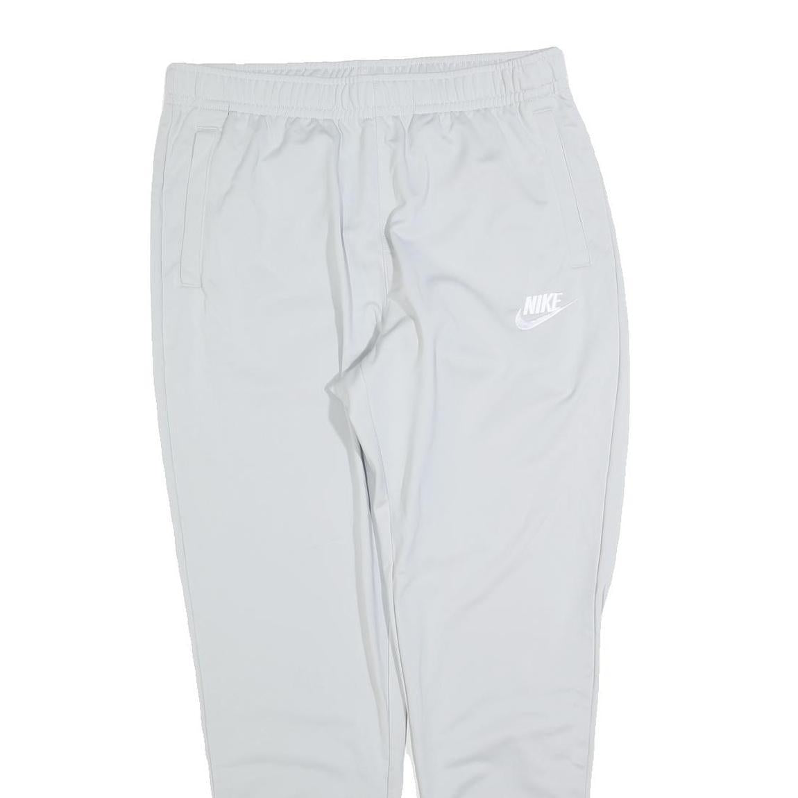 NIKE Mens Joggers White Slim Tapered L W32 L30 Sportswear Casual