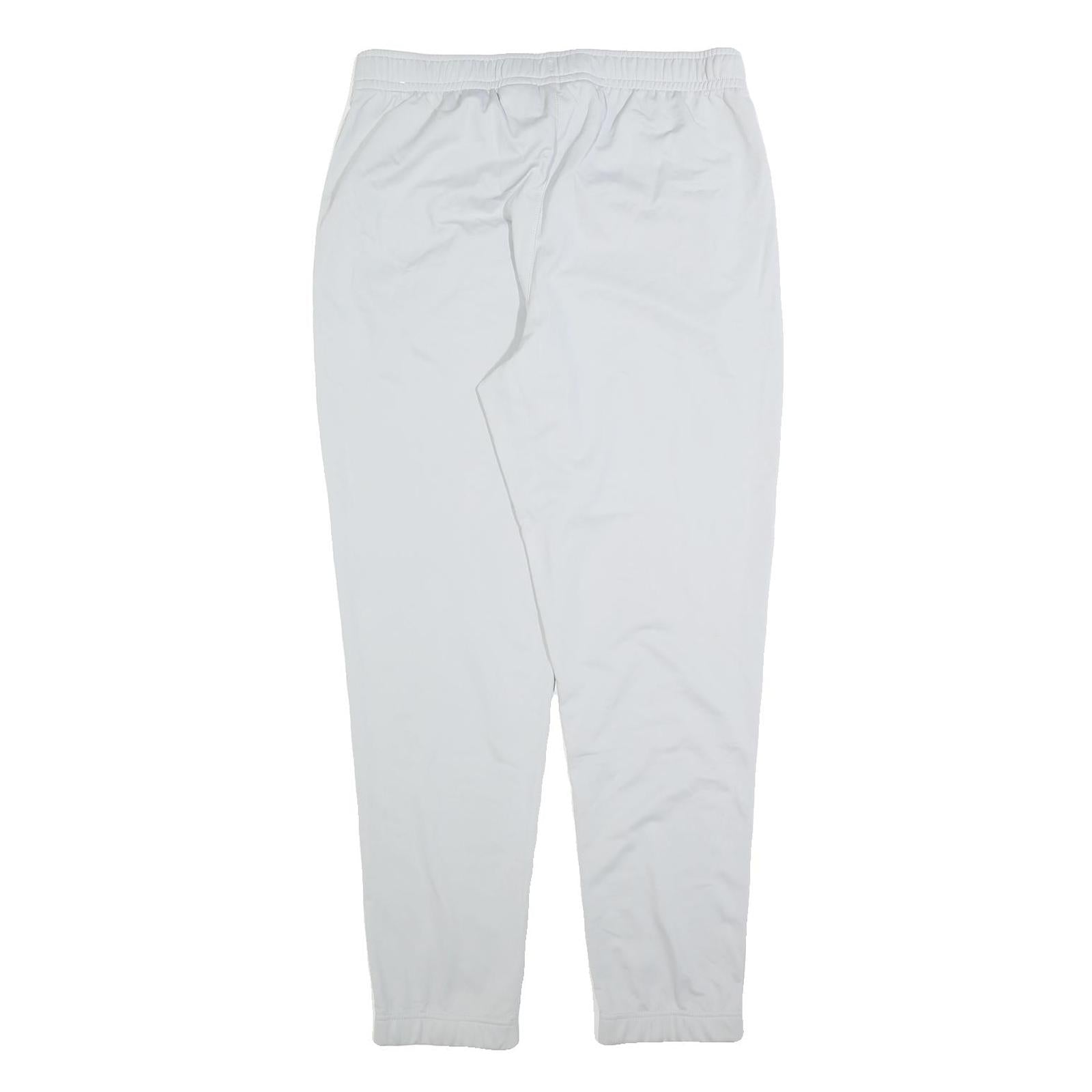 NIKE Mens Joggers White Slim Tapered L W32 L30 Sportswear Casual