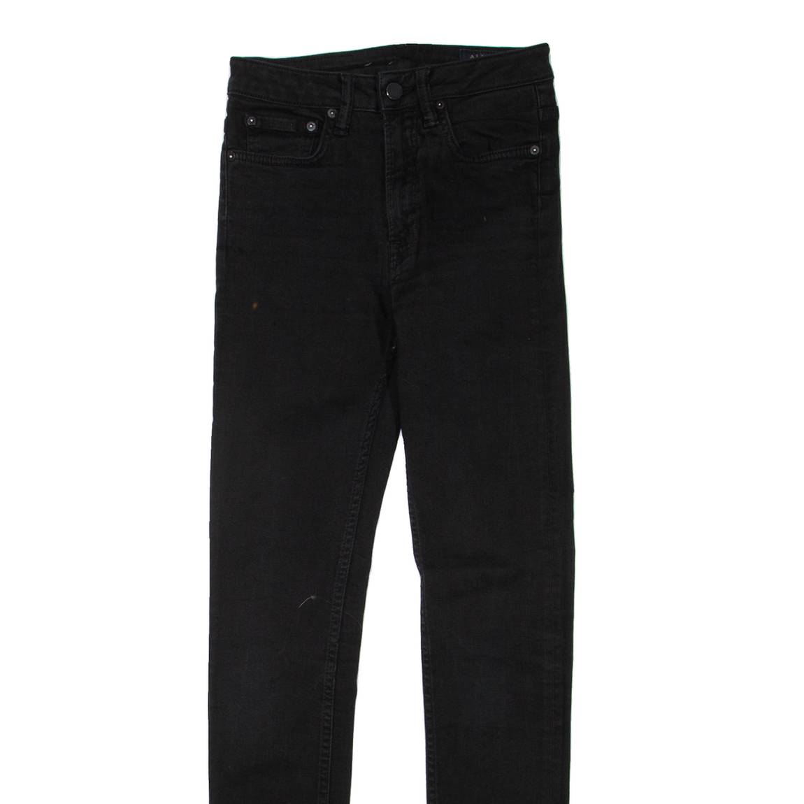 ALL SAINTS Womens Jeans Black Regular Skinny W24 L30