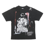 ARTISTIK WORLD Mens Black Graphic T-Shirt M Short Sleeve Crew Neck Original