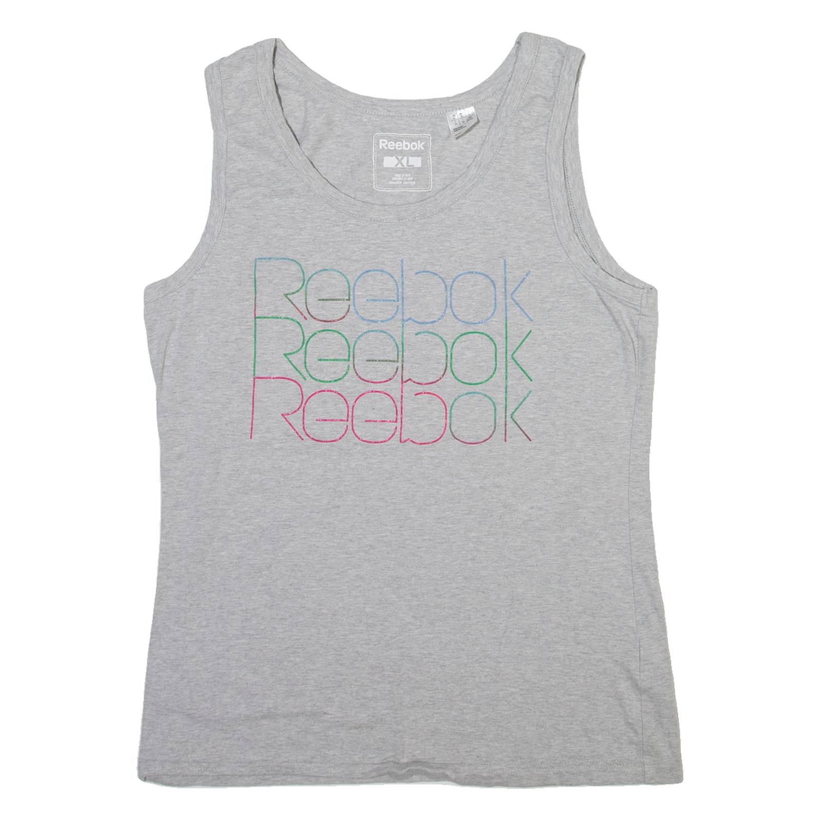 REEBOK Womens Vest Grey Sleeveless XL
