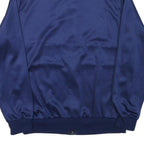Mens Blue Red Track Jacket S Polyester Blend Zip Plain Sports Style
