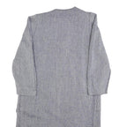 Womens Grey Wool Blend Long Sleeve Jacket M Woven Plain Elegant