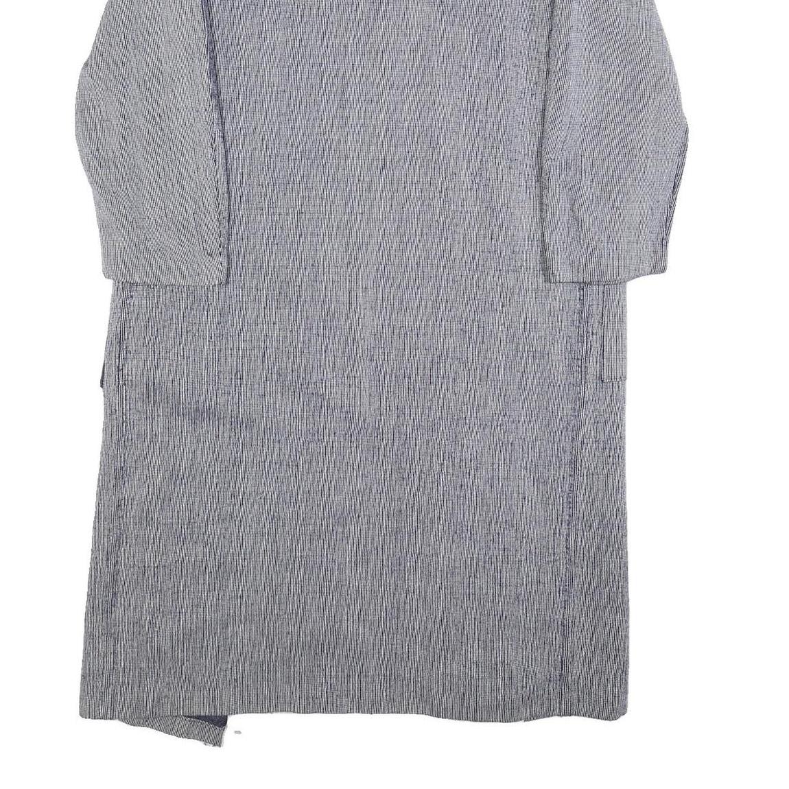 Womens Grey Wool Blend Long Sleeve Jacket M Woven Plain Elegant