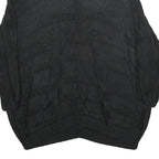 CALVIN KLEIN Womens Black Plain V-Neck Basic Knit Jumper S Lightweight Rayon