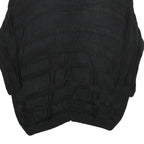 CALVIN KLEIN Womens Black Plain V-Neck Basic Knit Jumper S Lightweight Rayon