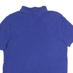 TOMMY HILFIGER Mens Blue Short Sleeve Plain M Cotton Polo Shirt Classic