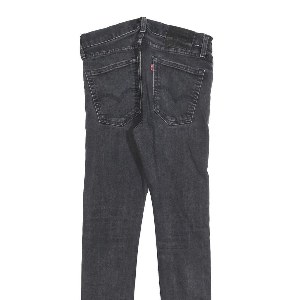 LEVI'S 519 BIG E Mens Jeans Black Slim Skinny Denim Medium W28 L29 Authentic