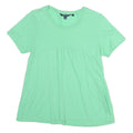 BODEN Womens Green Cotton Basic Short Sleeve Crew Neck Top M Relaxed Fit