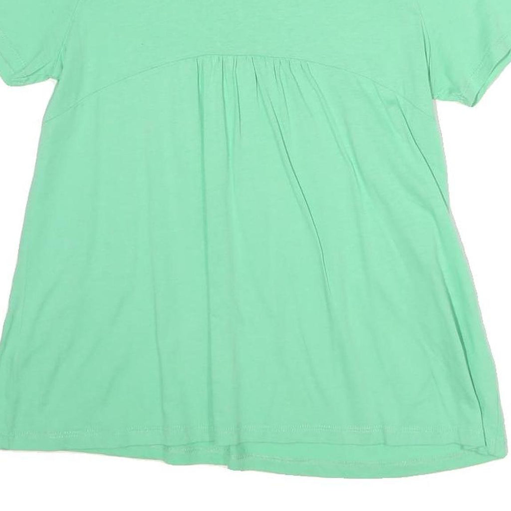 BODEN Womens Green Cotton Basic Short Sleeve Crew Neck Top M Relaxed Fit