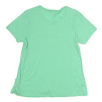 BODEN Womens Green Cotton Basic Short Sleeve Crew Neck Top M Relaxed Fit