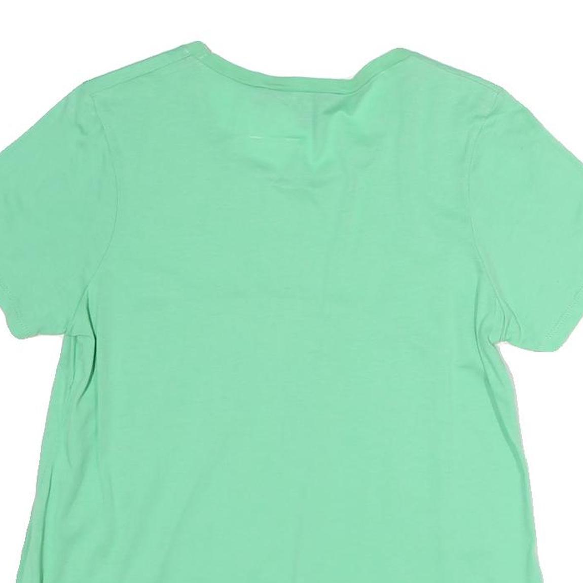 BODEN Womens Green Cotton Basic Short Sleeve Crew Neck Top M Relaxed Fit