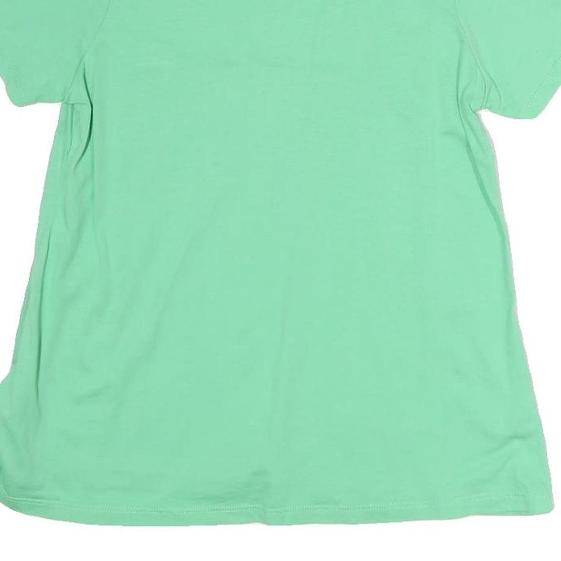 BODEN Womens Green Cotton Basic Short Sleeve Crew Neck Top M Relaxed Fit