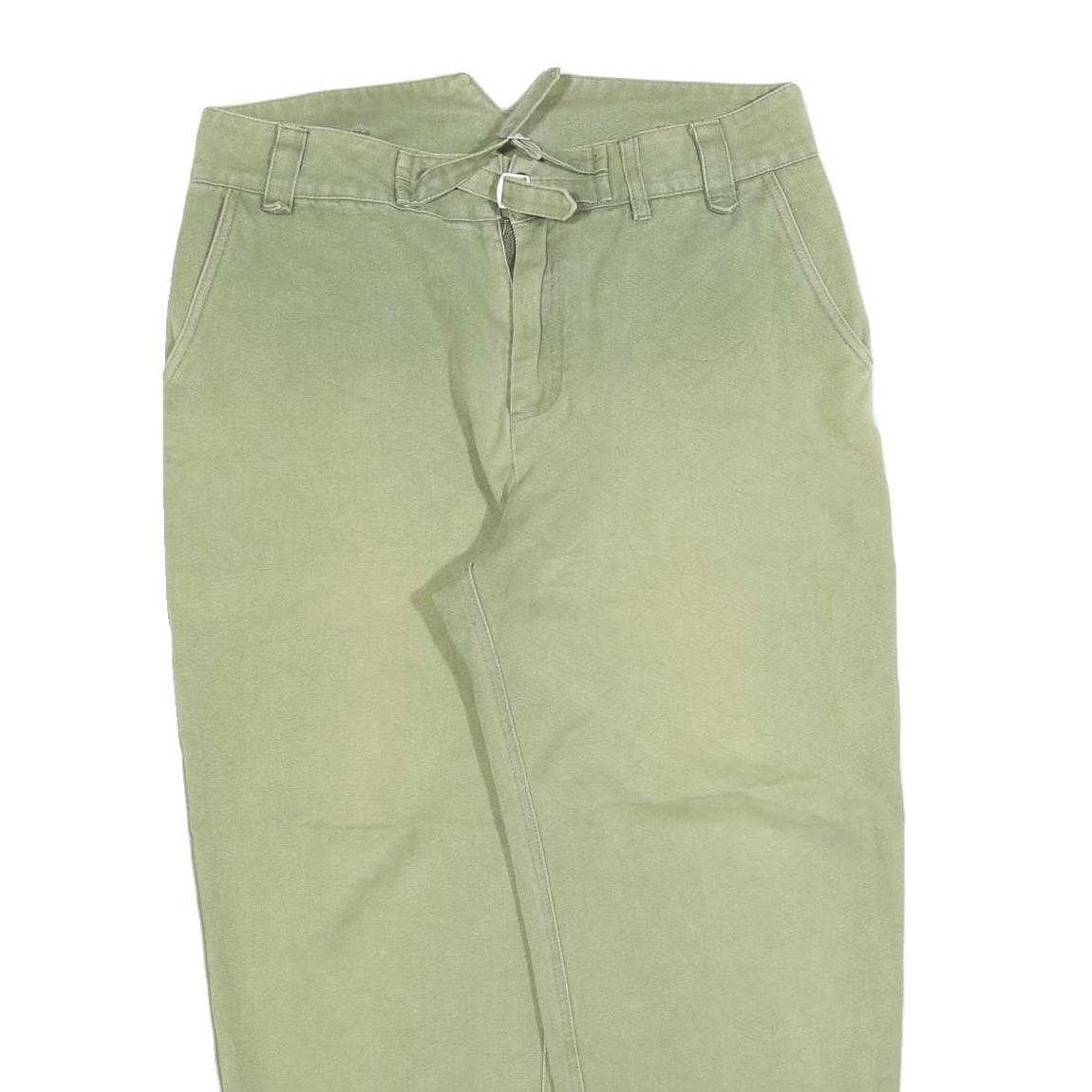 PROS BY CH Womens Jeans Green Relaxed Straight Denim Rinse W34 L28 Stylish