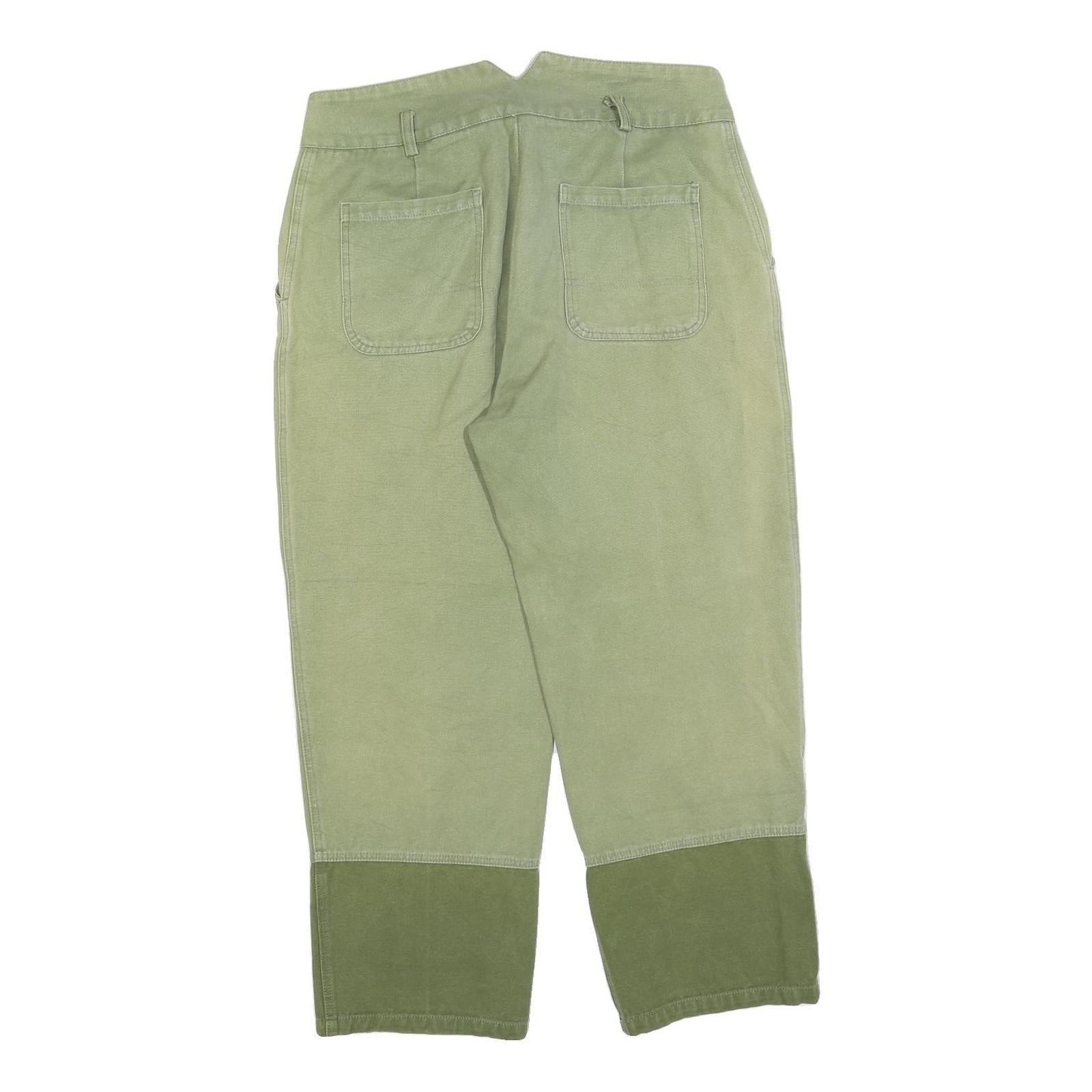 PROS BY CH Womens Jeans Green Relaxed Straight Denim Rinse W34 L28 Stylish
