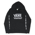 VANS Mens Black Hoodie M Cotton Blend Pull Over Sweatshirt