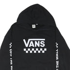 VANS Mens Black Hoodie M Cotton Blend Pull Over Sweatshirt