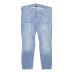 GUESS Womens Slim Light Blue Denim Jeans W32 L24 Zip Pocket Casual Denim