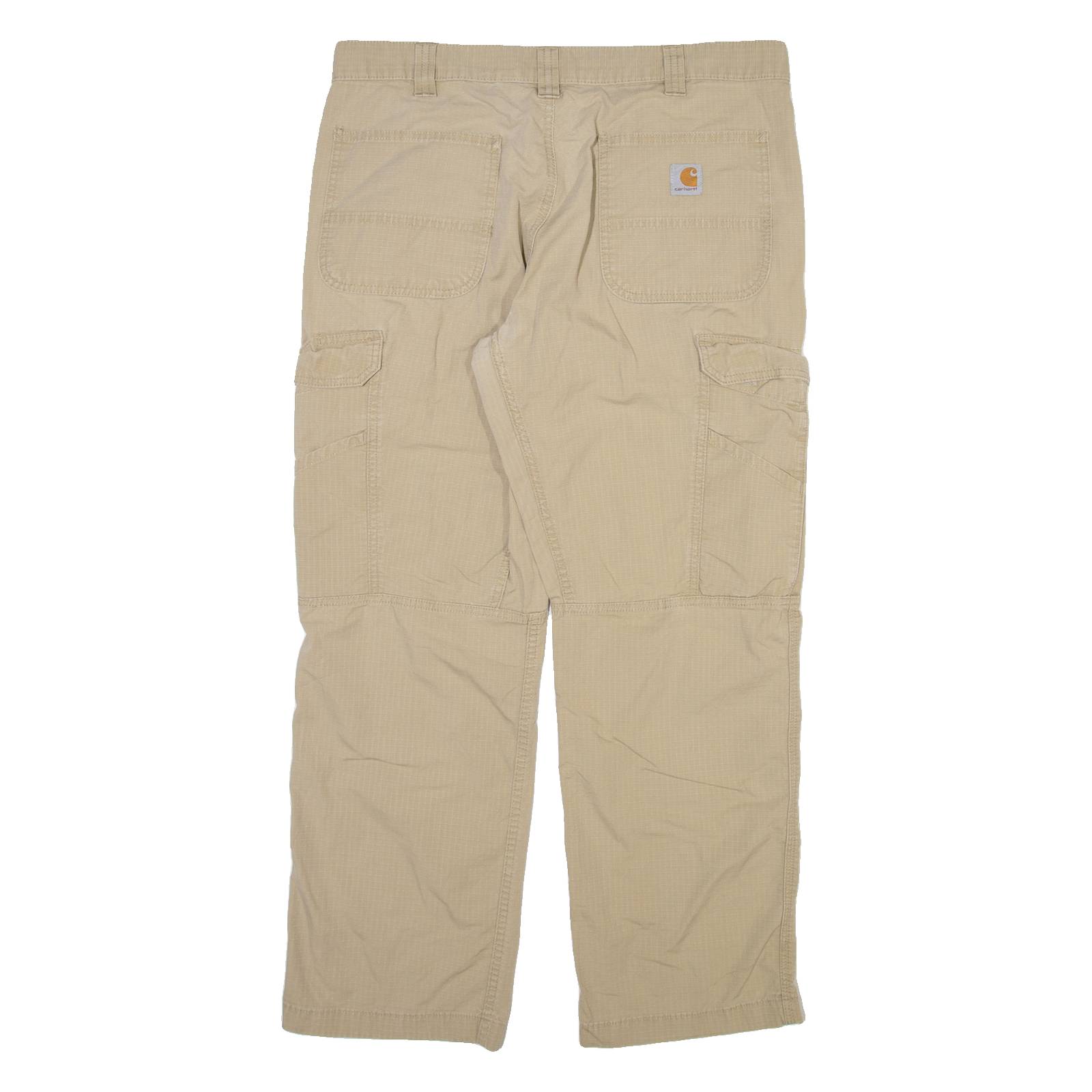 CARHARTT Cargo Mens Trousers Beige Relaxed Straight W36 L30