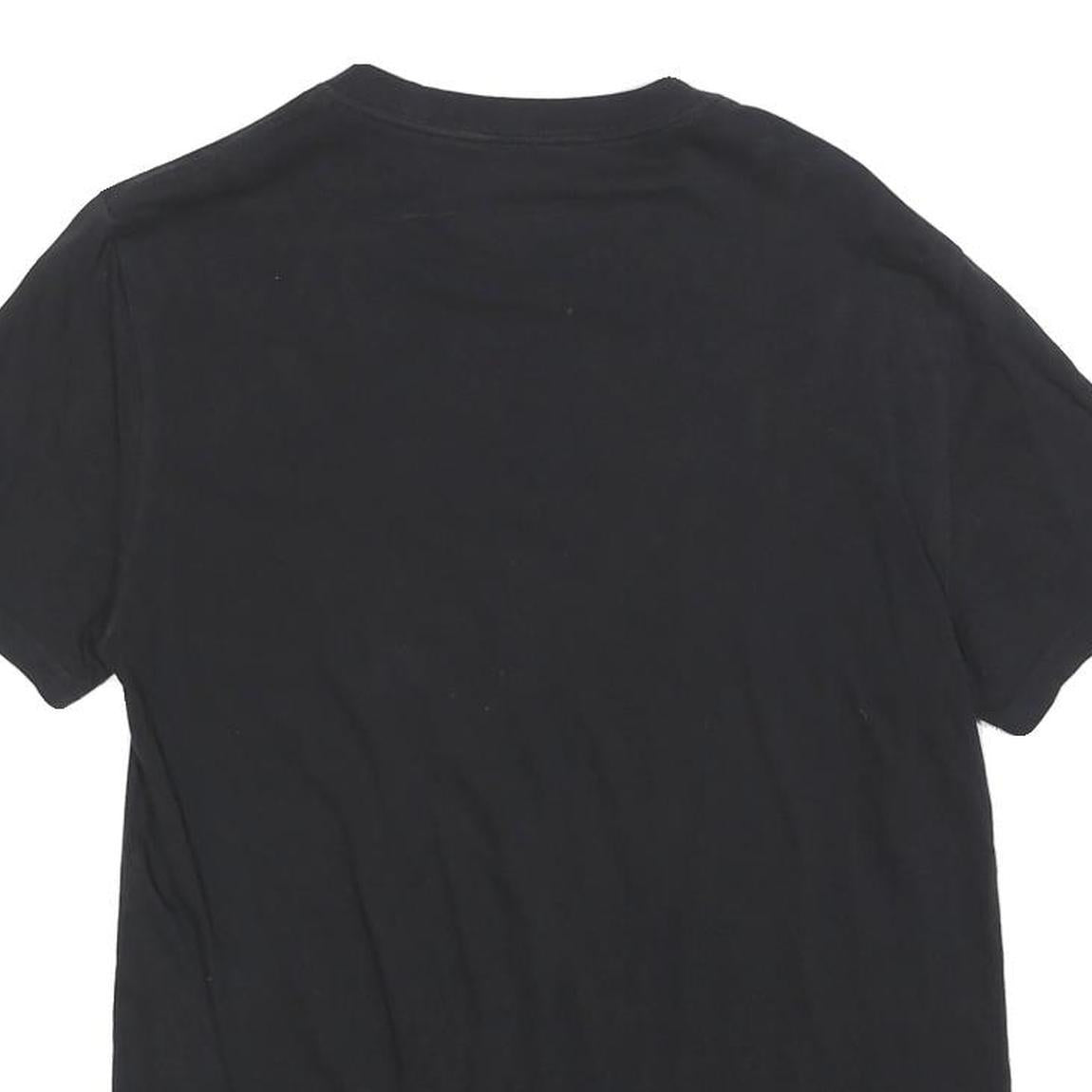 CALVIN KLEIN JEANS Mens Black S Cotton Blend Short Sleeve Crew Neck Logo T-Shirt