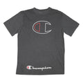 CHAMPION Mens Grey Graphic T-Shirt XL Short Sleeve Crew Neck Cotton Blend
