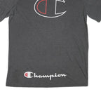 CHAMPION Mens Grey Graphic T-Shirt XL Short Sleeve Crew Neck Cotton Blend