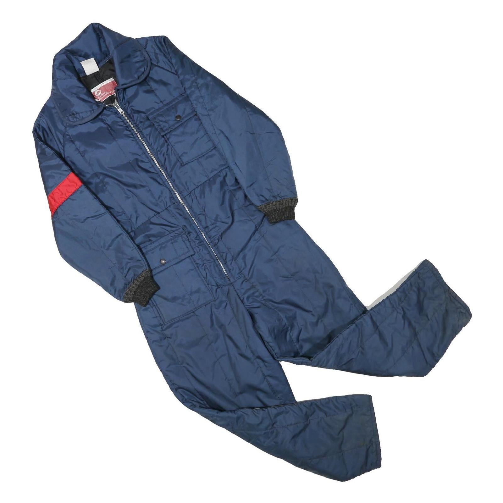 JCPENNEY Womens Blue Lined Dungarees Regular Fit Polyester Blend M W30 L27