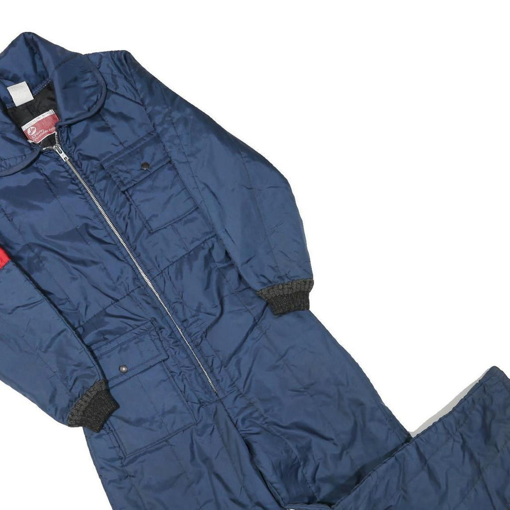 JCPENNEY Womens Blue Lined Dungarees Regular Fit Polyester Blend M W30 L27