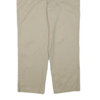 DICKIES Mens Regular Fit Beige Trousers W40 L30 Workwear Zip Closure Cotton