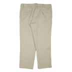 DICKIES Mens Regular Fit Beige Trousers W40 L30 Workwear Zip Closure Cotton