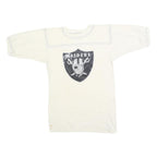 BANTAMS Womens White Raiders Graphic T-Shirt L Short Sleeve Crew Neck Cotton