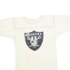 BANTAMS Womens White Raiders Graphic T-Shirt L Short Sleeve Crew Neck Cotton