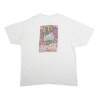 HANES HEAVYWEIGHT Mens White XL Short Sleeve Crew Neck Coca Cola Graphic T-Shirt