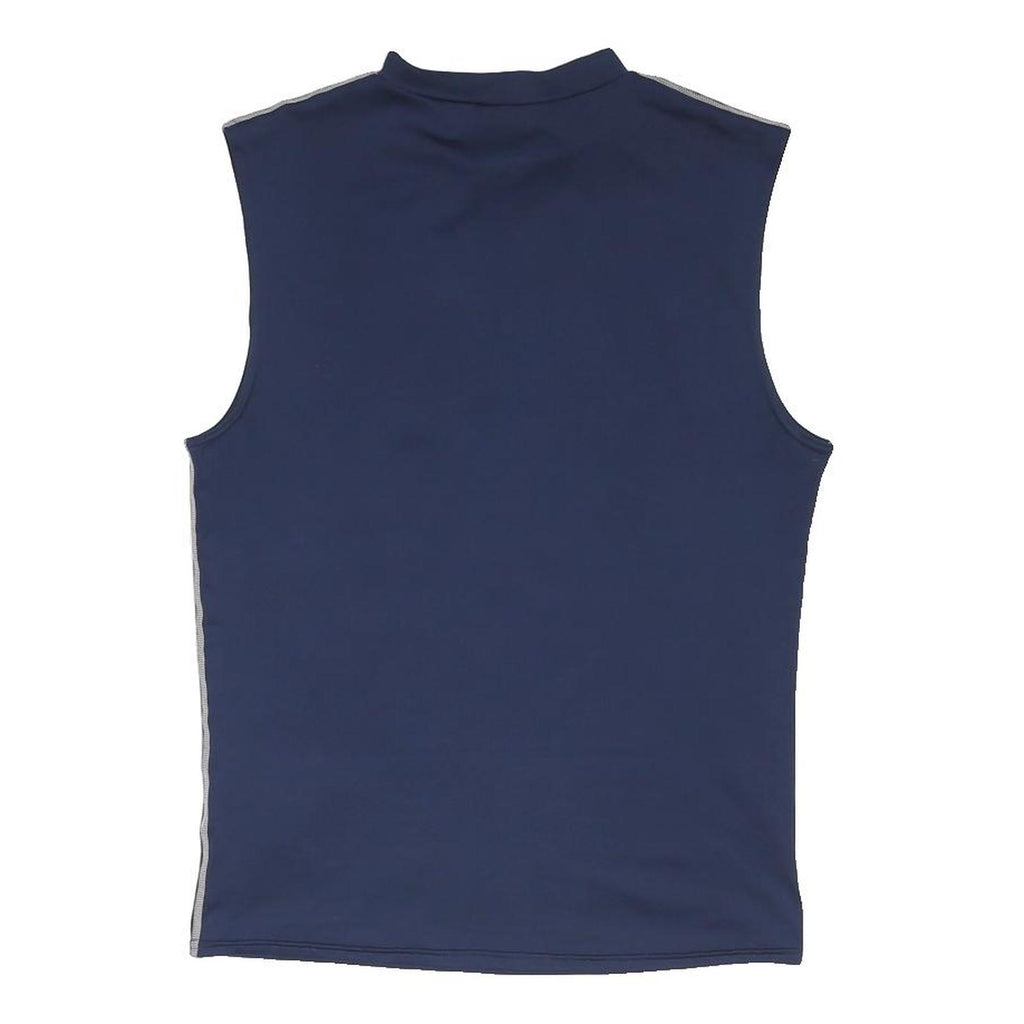 NIKE Womens Navy Blue Sleeveless Crew Neck Sports T-Shirt M Polyester