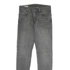 LEVI'S 512 Mens Slim Grey Denim Raw Zip Jeans W30 L32 Classic Style