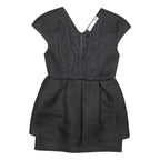 ALICE MCCALL Womens Black Bodycon Woven Mini Dress Polyester Blend S Lace Detail