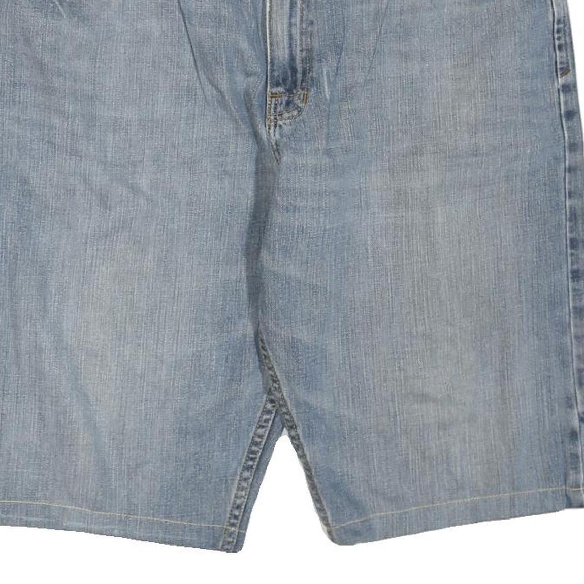 LEE Mens Shorts Blue Denim Straight Leg XL W38 Casual Summer Wear