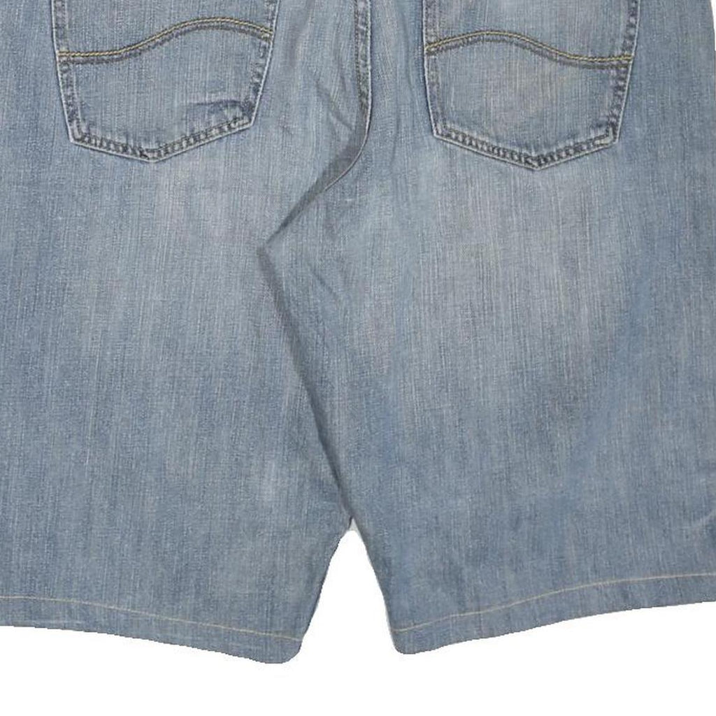 LEE Mens Shorts Blue Denim Straight Leg XL W38 Casual Summer Wear