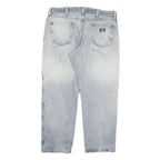 DICKIES Mens Relaxed Jeans Blue Denim Medium W38 L29 Zip Closure Casual