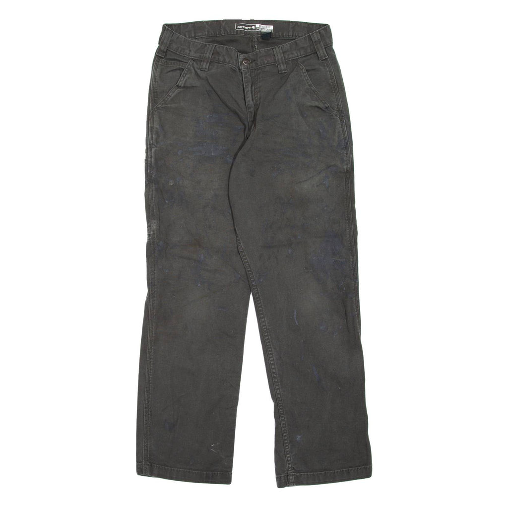 CARHARTT Carpenter Workwear Mens Trousers Grey Relaxed Straight W28 L30