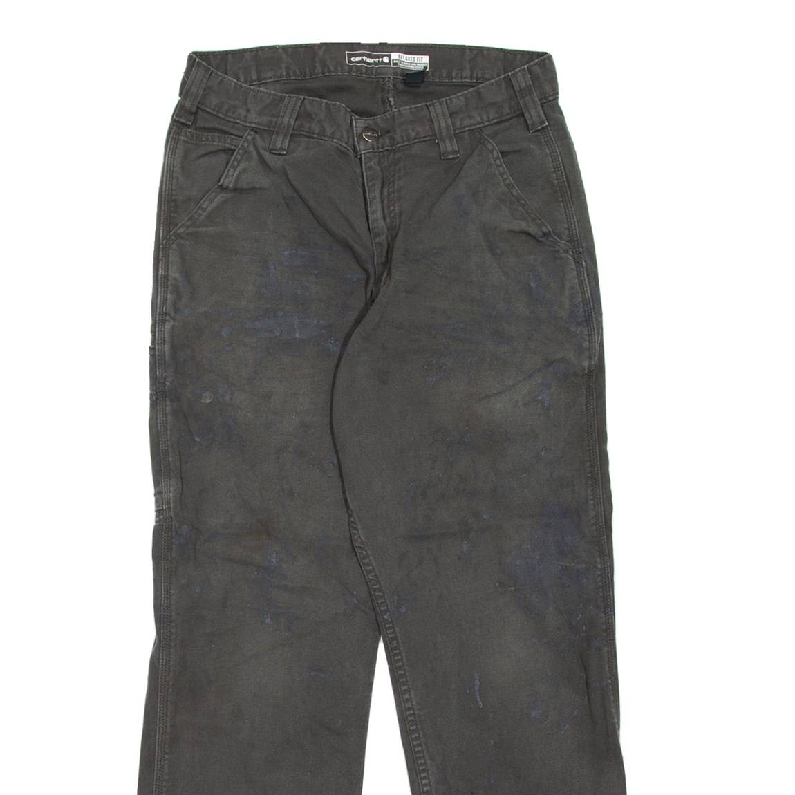 CARHARTT Carpenter Workwear Mens Trousers Grey Relaxed Straight W28 L30