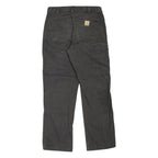 CARHARTT Carpenter Workwear Mens Trousers Grey Relaxed Straight W28 L30